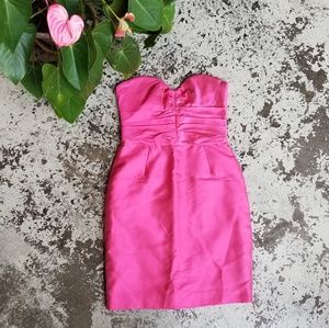 D&G Sweetheart Strapless Pink Silk Dress sz 44